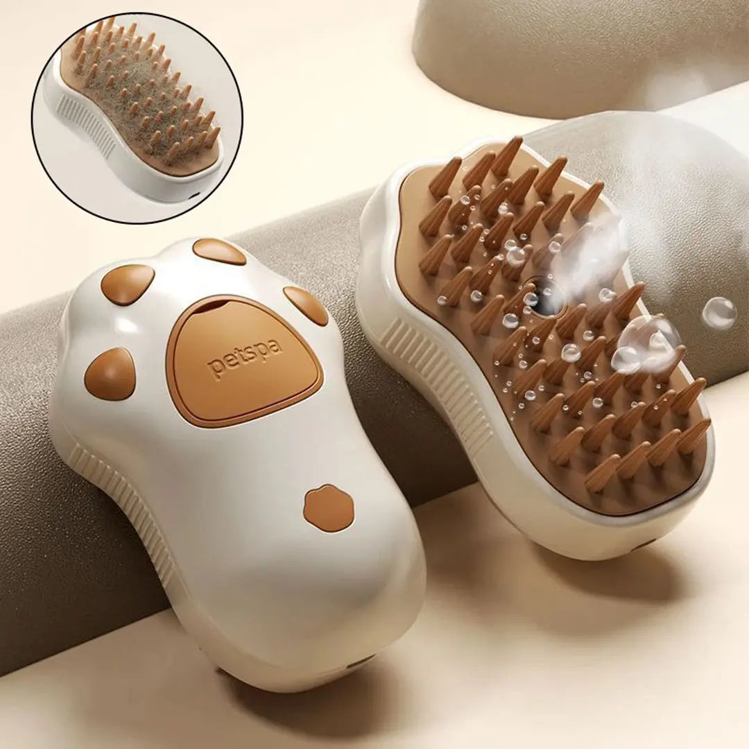 3-in-1 Electric Pet Grooming Brush – Steam Comb for Cats and Dogs with Hair Removal and Massage