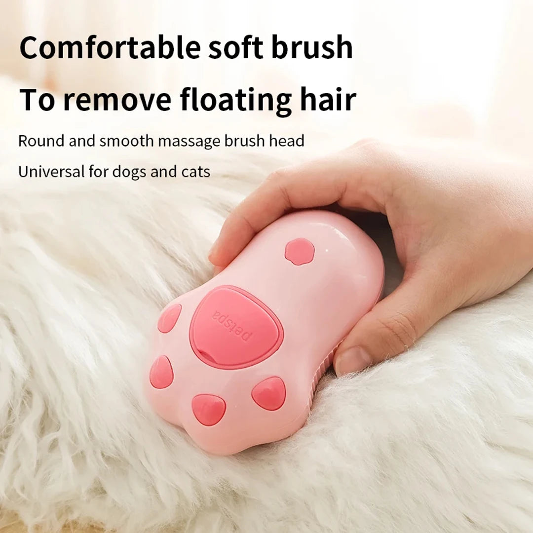 3-in-1 Electric Pet Grooming Brush – Steam Comb for Cats and Dogs with Hair Removal and Massage