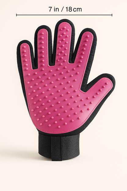 Silicone Pet Grooming Glove – Deshedding, Bathing & Massage Tool for Dogs and Cats